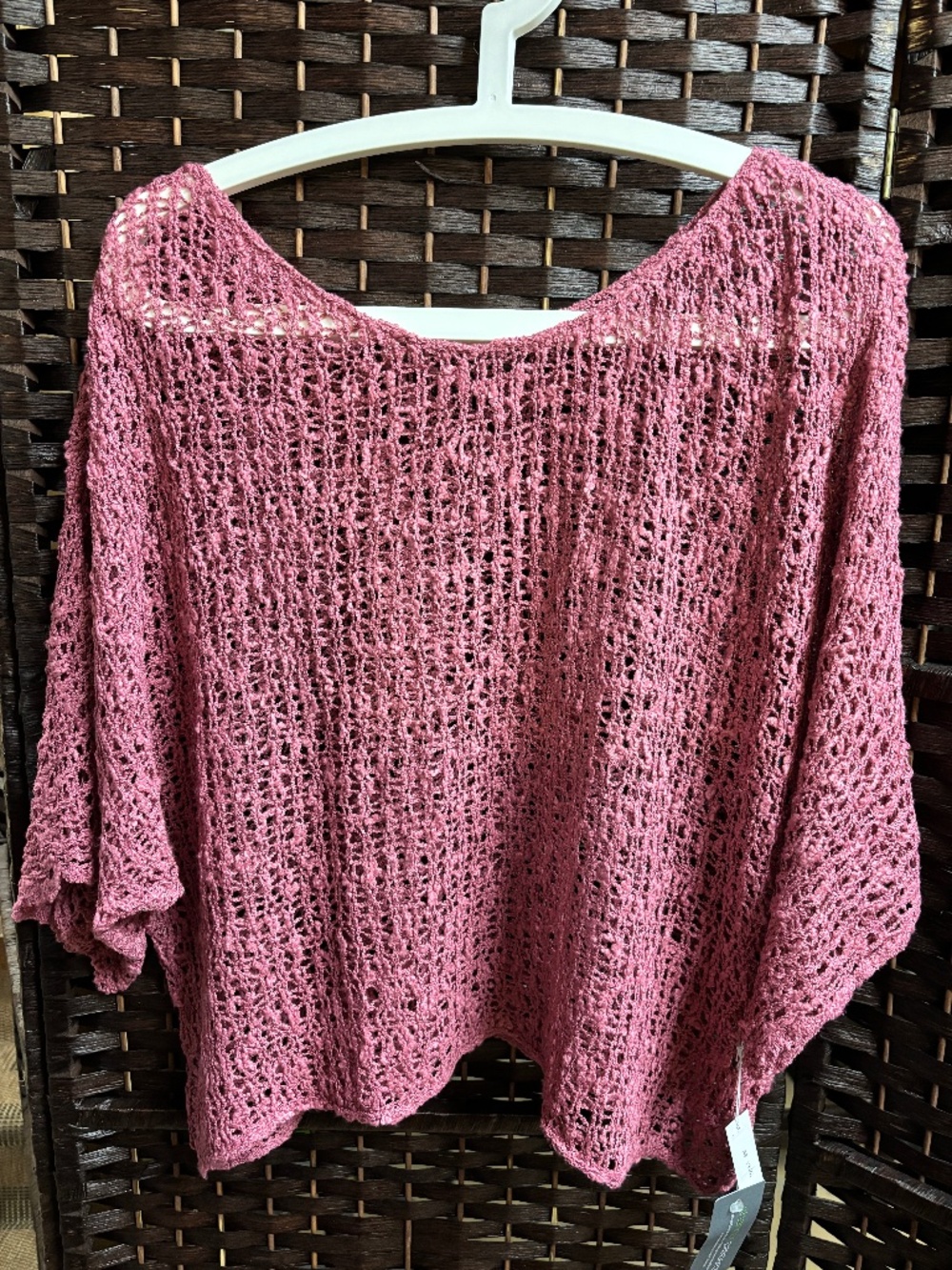Shannon Passero Popcorn knit top Rose Pink